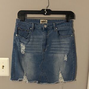 Denim Blvd Los Angeles Denim Mini Skirt Sz M